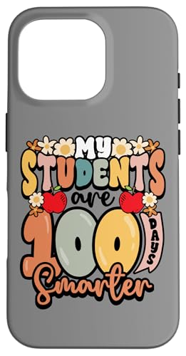 Hülle für iPhone 16 Pro 100 Tage Schule Studenten 100th Day Smarter Teacher Geschenk von InGENIUS 100 Days of School T-Shirts & Geschenke