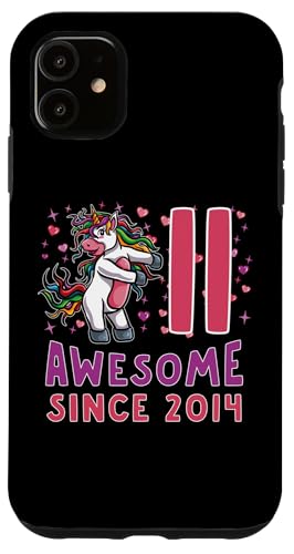 11. Geburtstag Einhorn Awesome seit 2014 11 Jahre alt Hülle für iPhone 11 von InGENIUS Einhorn Geburtstag Shirts & Geschenke