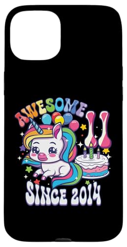 11. Geburtstag Einhorn Awesome seit 2014 11 Jahre alt Hülle für iPhone 15 Plus von InGENIUS Einhorn Geburtstag Shirts & Geschenke