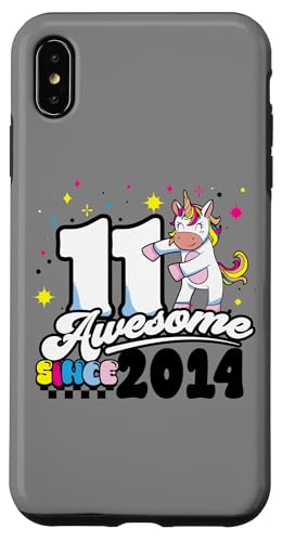 11. Geburtstag Einhorn Awesome seit 2014 11 Jahre alt Hülle für iPhone XS Max von InGENIUS Einhorn Geburtstag Shirts & Geschenke