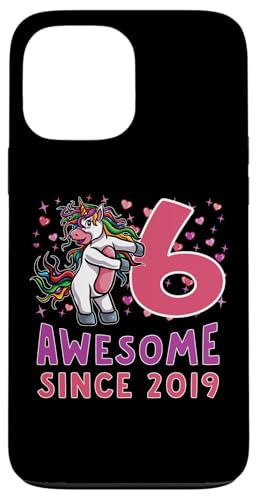 6. Geburtstag Einhorn Awesome seit 2019 6 Jahre alt Geschenk Hülle für iPhone 13 Pro Max von InGENIUS Einhorn Geburtstag Shirts & Geschenke