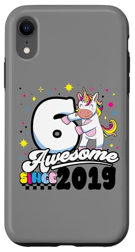 6. Geburtstag Einhorn Awesome seit 2019 6 Jahre alt Geschenk Hülle für iPhone XR von InGENIUS Einhorn Geburtstag Shirts & Geschenke