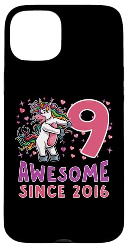 9. Geburtstag Einhorn Awesome seit 2016 9 Jahre alt Geschenk Hülle für iPhone 15 Plus von InGENIUS Einhorn Geburtstag Shirts & Geschenke