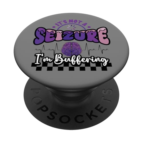 Epilepsie-Bewusstsein Es ist kein Anfall, ich puffe Groovy PopSockets Klebender PopGrip von InGENIUS Epilepsie Support Shirts & Geschenke