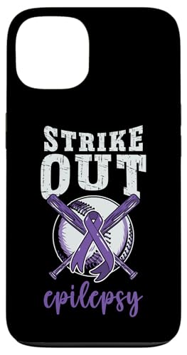 Hülle für iPhone 13 Epilepsie-Bewusstsein Strike Out Baseball Lila Schleife von InGENIUS Epilepsie Support Shirts & Geschenke