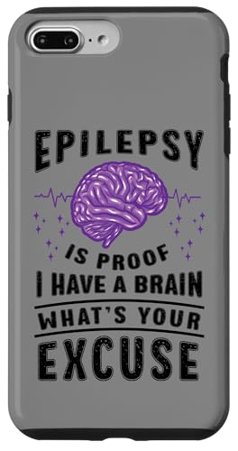 Hülle für iPhone 7 Plus/8 Plus Epilepsie Awareness Proof I Have A Brain Purple Warrior von InGENIUS Epilepsie Support Shirts & Geschenke