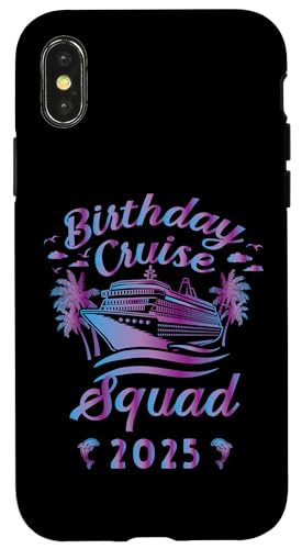 Geburtstag Cruise Squad 2025 Crew Familienurlaub Matching Hülle für iPhone X/XS von InGENIUS Geburtstags-Kreuzfahrt Passende Hemden