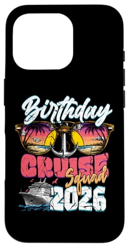 Geburtstag Cruise Squad Crew 2026 Familienurlaub Matching Hülle für iPhone 16 Pro von InGENIUS Geburtstags-Kreuzfahrt Passende Hemden