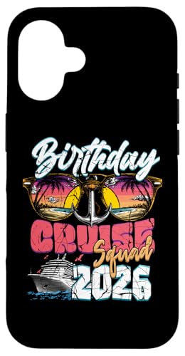 Geburtstag Cruise Squad Crew 2026 Familienurlaub Matching Hülle für iPhone 16 von InGENIUS Geburtstags-Kreuzfahrt Passende Hemden