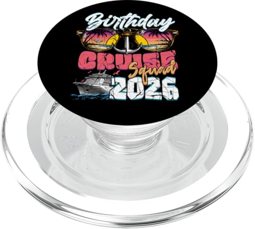 Geburtstag Cruise Squad Crew 2026 Familienurlaub Matching PopSockets PopGrip für MagSafe von InGENIUS Geburtstags-Kreuzfahrt Passende Hemden