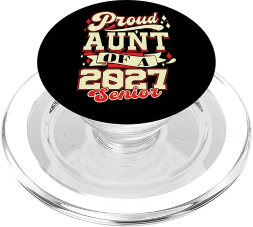 Abschlussfeier Stolze Tante der Abschlussklasse 2027 PopSockets PopGrip für MagSafe von InGENIUS Graduation Family Matching Shirts & Gifts