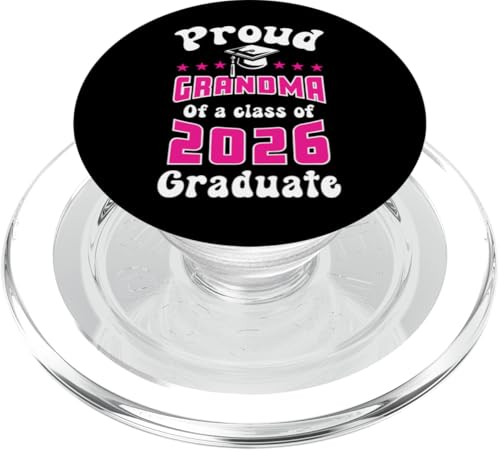 Stolze Großmutter der Klasse 2026 Senior Graduate Graduation PopSockets PopGrip für MagSafe von InGENIUS Graduation Family Matching Shirts & Gifts