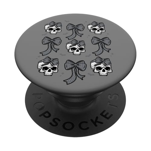 Coquette Bogen Skelett Gothic Halloween Kostüm PopSockets mit austauschbarem PopGrip von InGENIUS Halloween Shirts & Geschenke