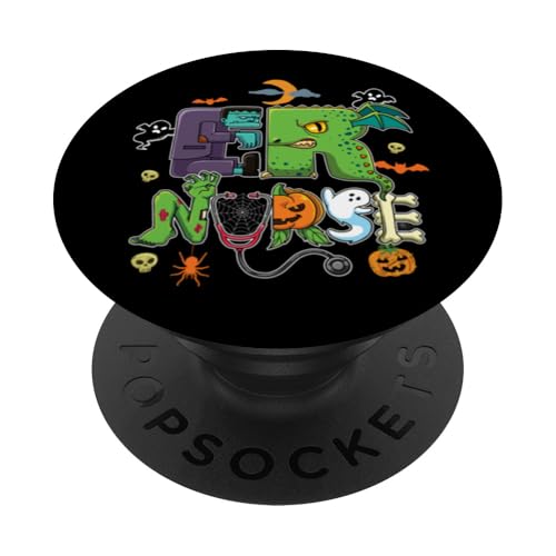 Halloween ER Krankenschwester Emergency Room Department PopSockets mit austauschbarem PopGrip von InGENIUS Halloween Shirts & Geschenke