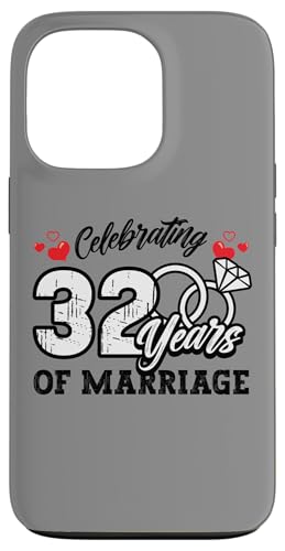 Hülle für iPhone 13 Pro 32. Hochzeitstag Wir feiern 32 Jahre Matching Gift von InGENIUS Husband & Wife Anniversary Matching Shirt