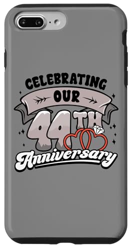 Hülle für iPhone 7 Plus/8 Plus 44. Hochzeitstag Wir feiern 44 Jahre Matching Gift von InGENIUS Husband & Wife Anniversary Matching Shirt