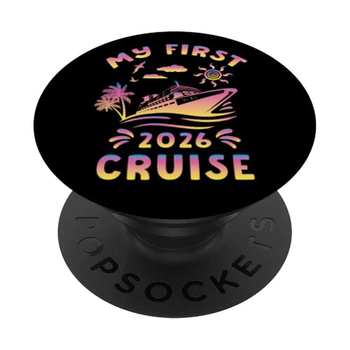 2026 Erster Kreuzfahrtschiff-Urlaub Sommerreise PopSockets Klebender PopGrip von InGENIUS Kreuzfahrt-Shirts & Geschenke