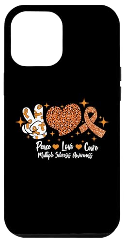 Hülle für iPhone 12 Pro Max Multiple Sklerose Peace Love Cure Warrior Orange Awareness von InGENIUS Multiple Sklerose Hemden & Geschenke