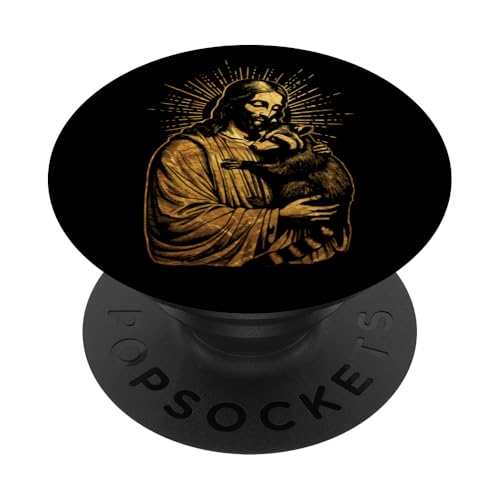 Lustige Jesus Waschbär Liebhaber Trash Panda Meme Christian PopSockets Klebender PopGrip von InGENIUS Religiöse Hemden & Geschenke