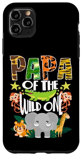 Hülle für iPhone 11 Pro Max Safari 1. Geburtstag Papa von Wild One Zoo Dschungeltiere von InGENIUS Safari Geburtstag Passende Shirts