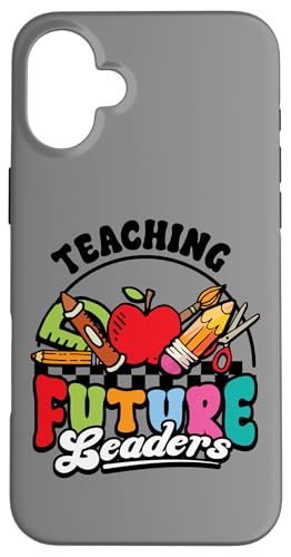 Hülle für iPhone 16 Plus Teaching Future Leaders Lehrergeschenk Groovy Zurück zur von InGENIUS Shirts & Geschenke für die Schule