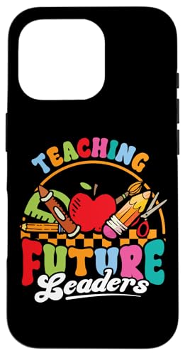 Hülle für iPhone 16 Pro Teaching Future Leaders Lehrergeschenk Groovy Zurück zur von InGENIUS Shirts & Geschenke für die Schule