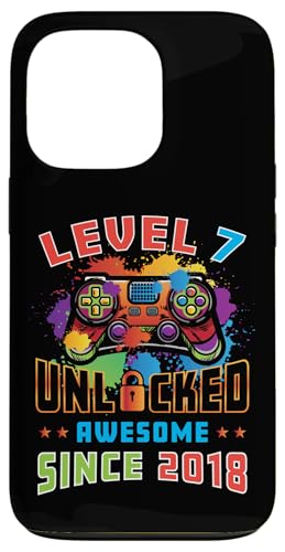 7. Geburtstag Gamer Level 7 Unlocked Gaming 7 Jahre alt Hülle für iPhone 13 Pro von InGENIUS Video Game Geburtstagsshirts & Geschenke