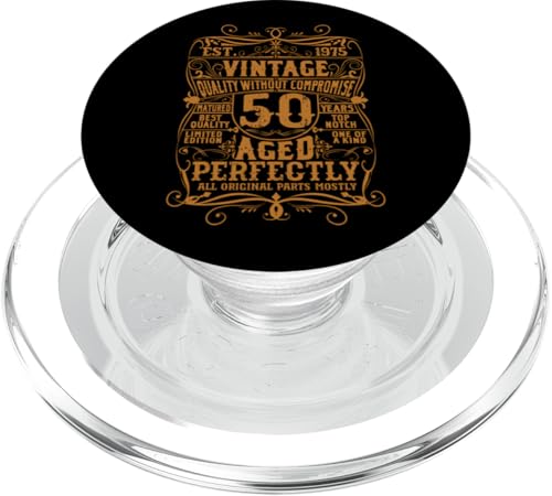 Vintage 50. Geburtstag Geboren 1975 50 Jahre alt Perfekt PopSockets PopGrip für MagSafe von InGENIUS Vintage Geburtstagsshirts & Geschenke