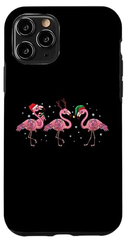 Hülle für iPhone 11 Pro Weihnachtsbeleuchtung Rosa Flamingo Lover Weihnachtsmann Elf von InGENIUS Weihnachts-Shirts & Geschenke