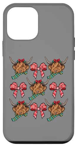 Hülle für iPhone 12 mini Weihnachten Coquette Bogen schottischen Hochland Kuh von InGENIUS Weihnachts-Shirts & Geschenke