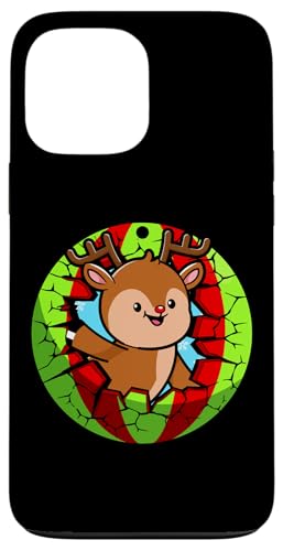 Hülle für iPhone 13 Pro Max Fröhliche Weihnachten Rentier Grafik Niedliches von InGENIUS Weihnachts-Shirts & Geschenke