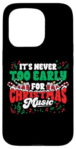 Hülle für iPhone 15 Pro Weihnachten Musiklehrer nie zu früh lustiges von InGENIUS Weihnachts-Shirts & Geschenke