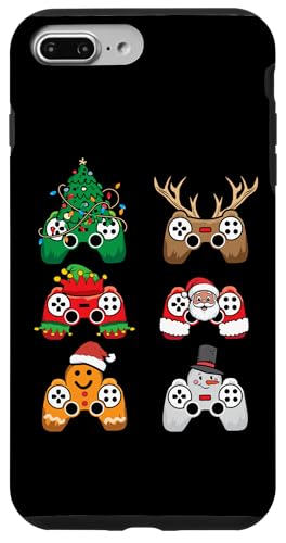 Hülle für iPhone 7 Plus/8 Plus Video Game Controller Weihnachtsbaum Santa Funny Gamer von InGENIUS Weihnachts-Shirts & Geschenke