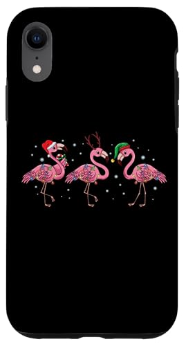 Hülle für iPhone XR Weihnachtsbeleuchtung Rosa Flamingo Lover Weihnachtsmann Elf von InGENIUS Weihnachts-Shirts & Geschenke