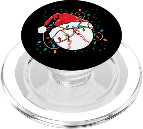 Weihnachten Baseball Santa Hut Xmas Lichter lustig Trainer PopSockets PopGrip für MagSafe von InGENIUS Weihnachts-Shirts & Geschenke