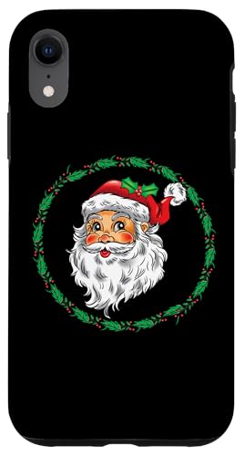 Hülle für iPhone XR Vintage Weihnachtsmann Gesicht Old Fashion Weihnachten von InGENIUS Weihnachtsshirts & Geschenke