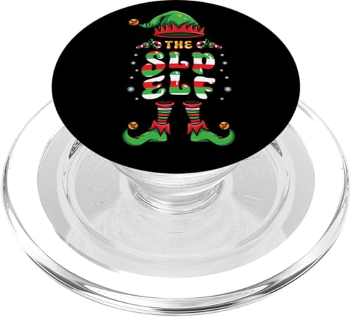 Weihnachten SLP Elf Speech Language Pathology Therapeut PopSockets PopGrip für MagSafe von InGENIUS Weihnachtsshirts & Geschenke