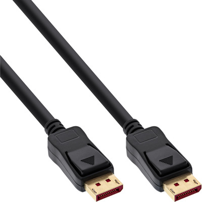 55er Bulk-Pack InLine® DisplayPort 1.4 Kabel, schwarz, vergoldete Kontakte, 1,5m von InLine®