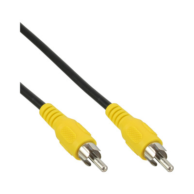 InLine® Cinch Kabel, Video, 1x Cinch Stecker / Stecker, Steckerfarbe gelb, 5m von InLine®