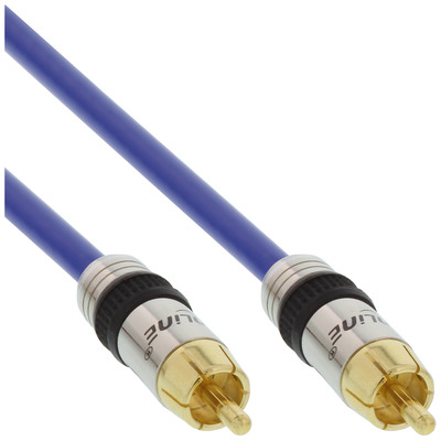 InLine® Cinch Kabel AUDIO, PREMIUM, 1x Cinch Stecker / Stecker, 0,5m von InLine®