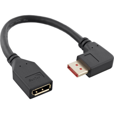 InLine® DisplayPort 1.4 Adapterkabel ST/BU, 8K4K, rechts gewinkelt von InLine®