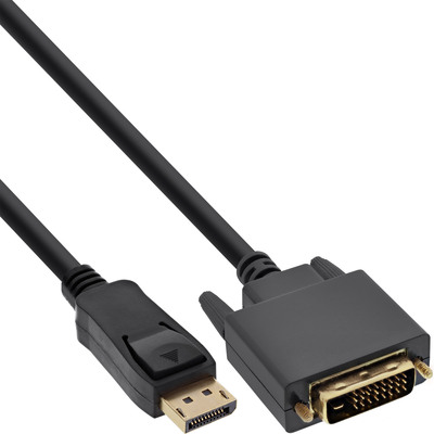 InLine® DisplayPort zu DVI Konverter Kabel, schwarz, 0,5m von InLine®