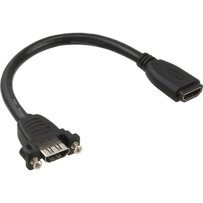 InLine® HDMI 4K2K Adapterkabel zum Einbau, HDMI A Buchse/Buchse, 0,6m von InLine®