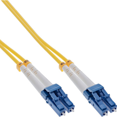 InLine® LWL Duplex Kabel, LC/LC, 9/125µm, OS2, 0,5m von InLine®