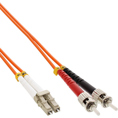 InLine® LWL Duplex Kabel, LC/ST, 50/125µm, OM2, 15m von InLine®