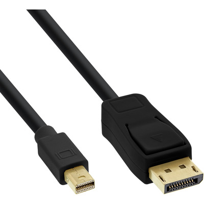 InLine® Mini DisplayPort zu DisplayPort Kabel, schwarz, 0,5m von InLine®