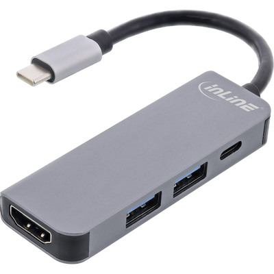 InLine® Multihub USB 3.2 Gen.1, 2x USB-A, HDMI 4K/30Hz, USB-C PD 87W von InLine®