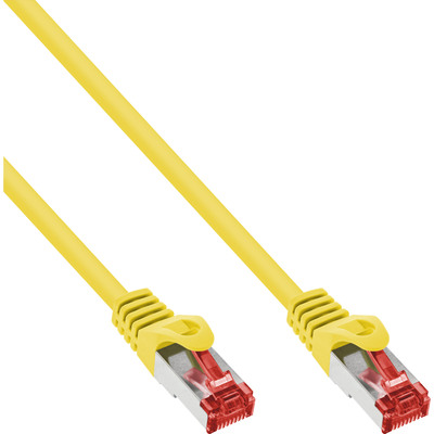 InLine® Patchkabel, S/FTP (PiMf), Cat.6, 250MHz, PVC, Kupfer, gelb, 50m von InLine®