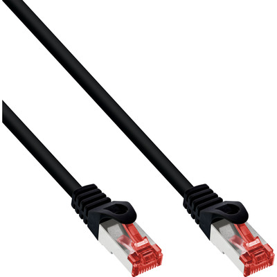 InLine® Patchkabel, S/FTP (PiMf), Cat.6, 250MHz, PVC, Kupfer, schwarz, 2m von InLine®