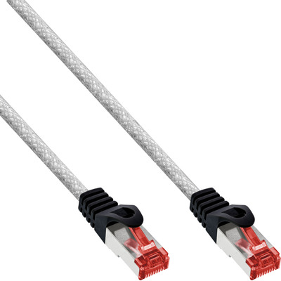 InLine® Patchkabel, S/FTP (PiMf), Cat.6, 250MHz, PVC, Kupfer, transparent, 15m von InLine®